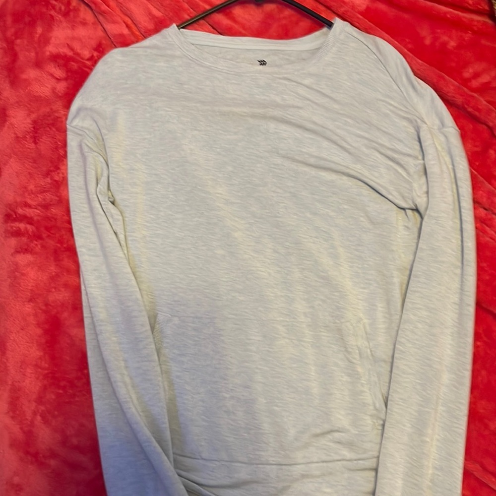 Blue Girls Long Sleeve Jacket Shirt